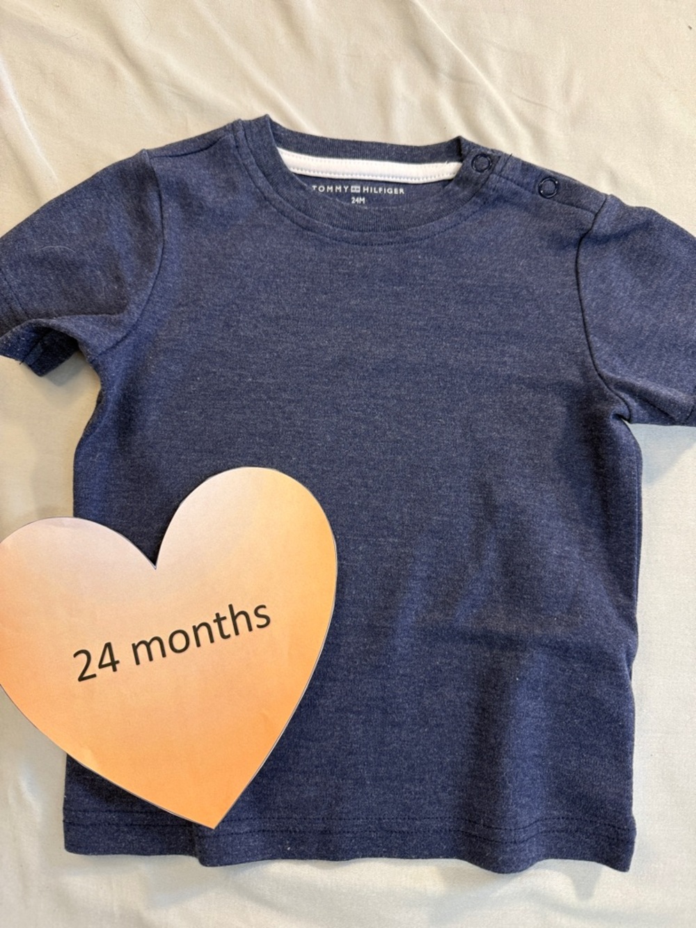 24M Tommy Hilfiger Classic Blue Kids Tee/T-shirt